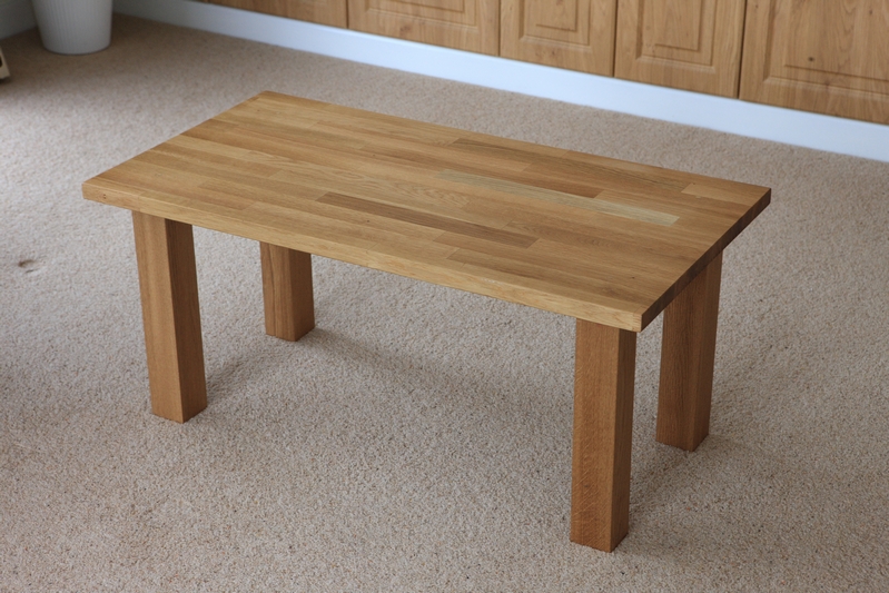 Bespoke oak coffee table